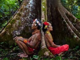 Orang Mentawai di Pulau Siberut, Sumatara Barat. Kredit foto: Andrew Newey